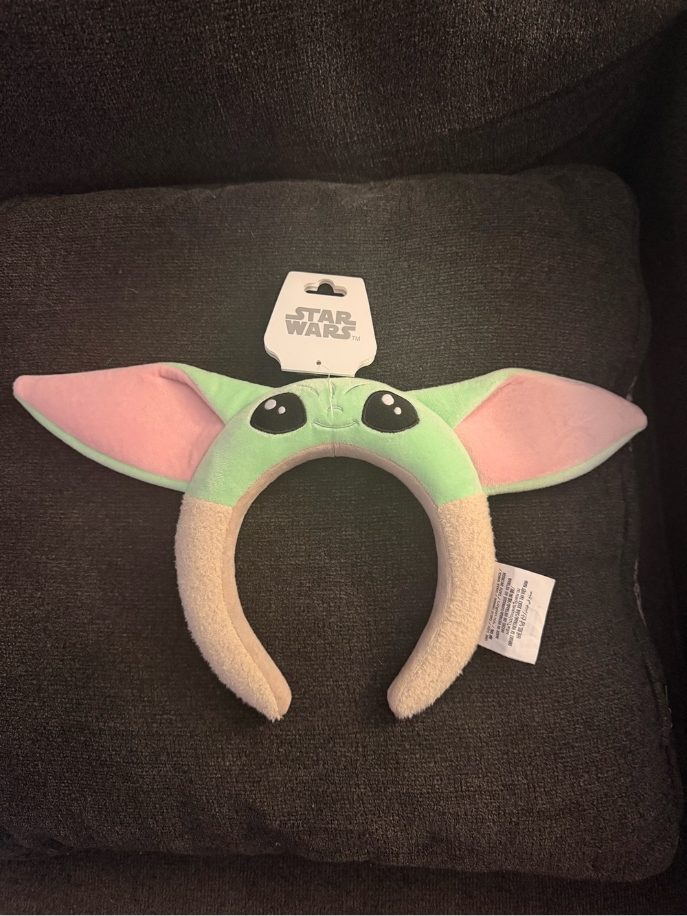 Star Wars Baby Yoda Plush Ear Headband - Green, Pink, Cream